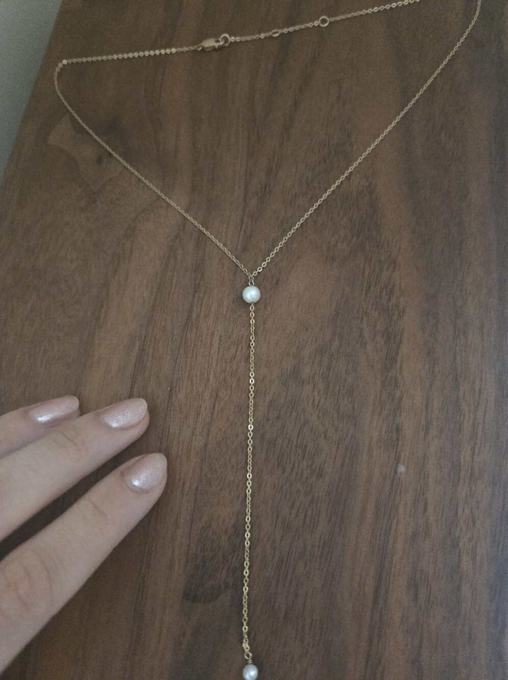 Made By Mary Freshwater Pearl Lariat Necklace